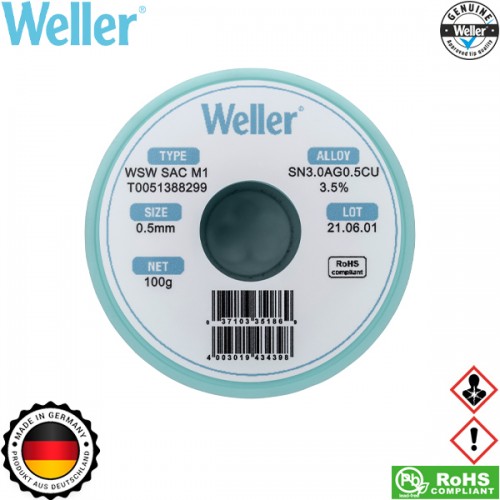 Κόλληση 100gr 0.5mm WSW SAC M1 T0051388299 Weller