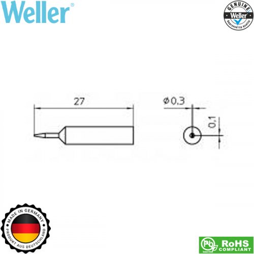 Μύτη κολλητηριού 0.3x0.1mm XNT 1SCNW T0054488199 Weller