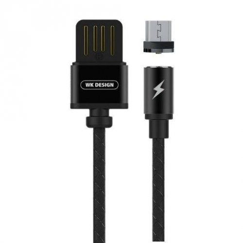 Καλώδιο φόρτισης USB A -> micro μαγνητικό 1m 1A μαύρο WDC-046 WK