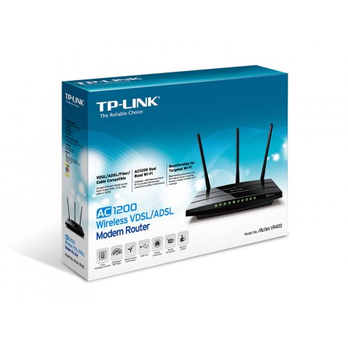 Modem Router Ασύρματο AC1200 VDSL/ADSL Archer VR400 TP-LINK
