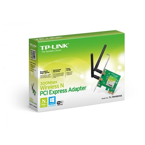 PCI Express Adapter Ασύρματο 300Mbps N TL-WN881ND TP-LINK