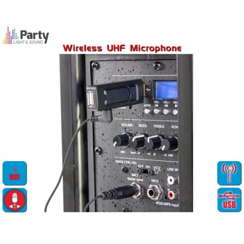 Ασύρματο σύστημα μικροφώνου UHF μέσω USB WM-USB