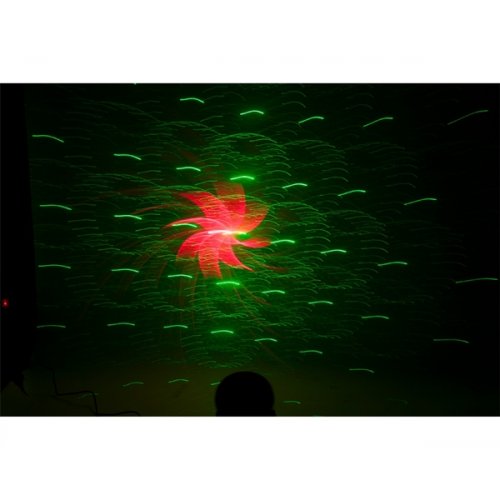 Laser περιστρεφόμενο πράσινο & κόκκινο χρώμα TWIRLY-LZR Ibiza Light