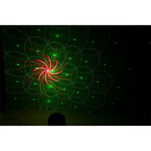 Laser περιστρεφόμενο πράσινο & κόκκινο χρώμα TWIRLY-LZR Ibiza Light