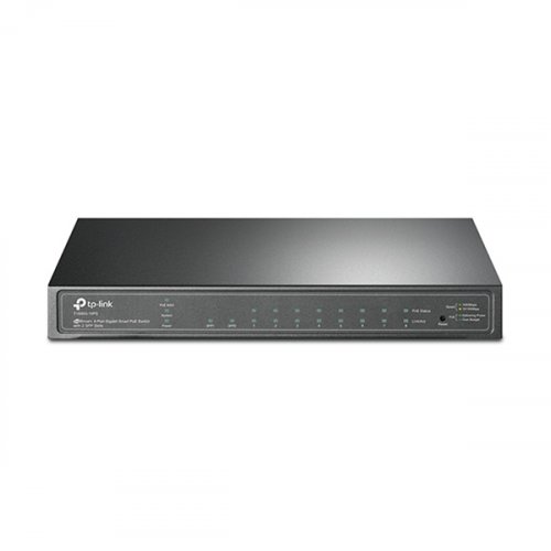 Switch 8-Port Gigabit Smart PoE 2xSFP Slots TL-SG2210P (T1500G-10PS) JetStream TP-LINK