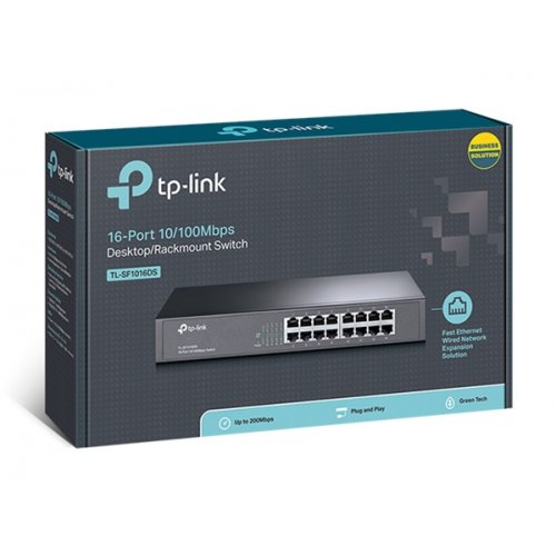 Switch 16-Port 10/100Mbps Desktop/Rackmount TL-SF1016DS TP-LINK