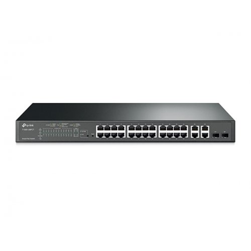 Switch 24-Port 10/100Mbps + 4-Port Gigabit Smart PoE+ TL-SL2428P (T1500-28PCT) TP-LINK