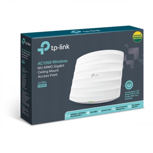 Access Point Ασύρματο AC1350 MU-MIMO Gigabit Ceiling Mount EAP225 TP-LINK