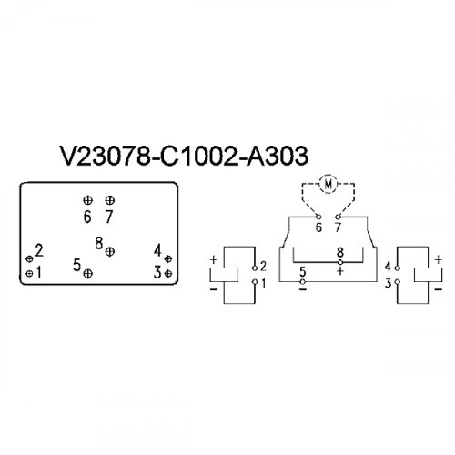 Relay mini 12V DC SPDT Auto V23078-L1002-A303 Siemens / Tyco