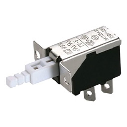 Διακόπτης push on 8A 250v 2pin Faston (4.8mm) PS5A-09-Y1-01 Szbej