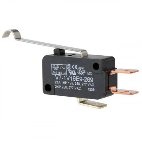 Διακόπτης micro switch με λαμάκι γυριστό 32,8mm 0,5N ευαίσθητος SPDT 10A 250V AC V7-3E19E9-263 Honeywell