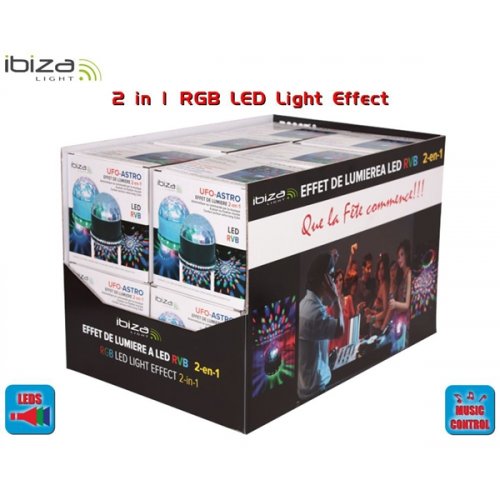 Φωτιστικό RGB Led 2 σε 1 UFO-ASTRO-BL Ibiza Light