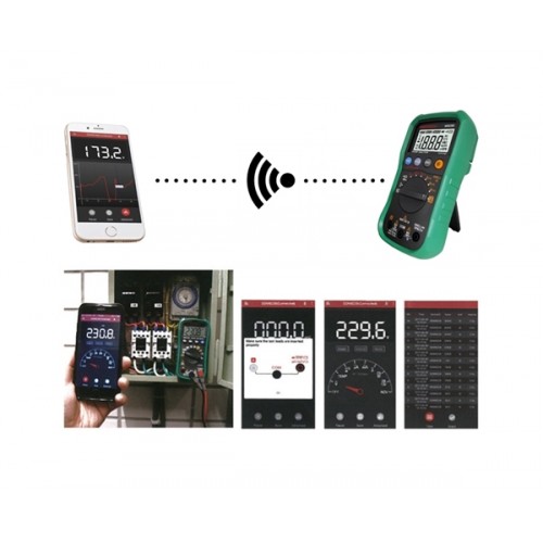 Πολύμετρο ψηφιακό basic - True RMS - θερμόμετρο - ανέπαφη ανίχνευση - bluetooth MS8238H Mastech MGL