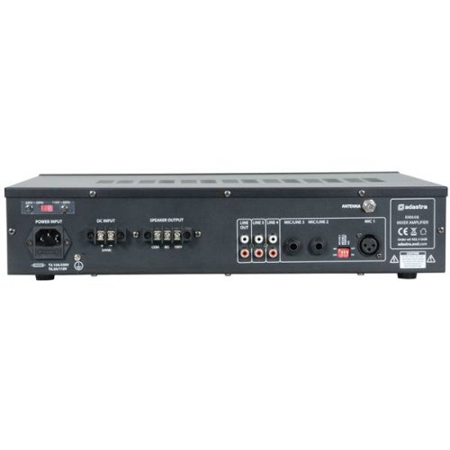 Ενισχυτής μικροφωνικός 230VAC 60W 100V 2xMIC/LINE/USB/FM/Bluetooth RM60B 953.113UK Adastra