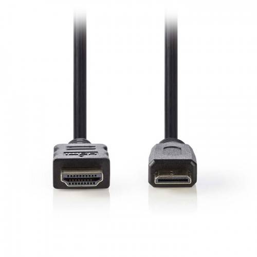 Καλώδιο HDMI αρσενικό -> HDMI mini αρσενικό high speed 2.0m 1.4v CVGP34500BK20 Nedis