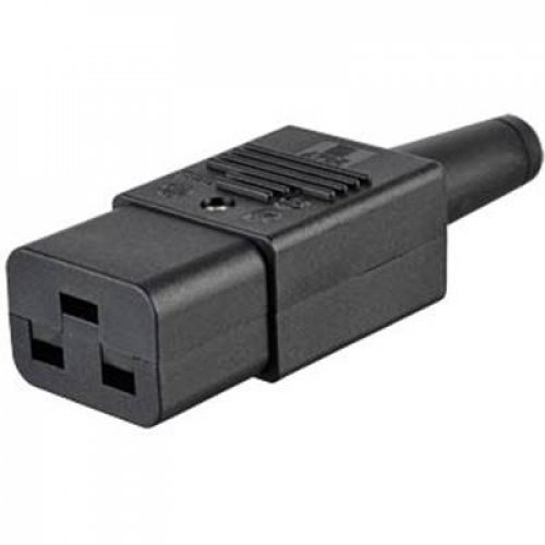 Φις IEC C19 AC θηλυκό 3 επαφών 16A 250V ίσιο KKB 16-1 Schurter