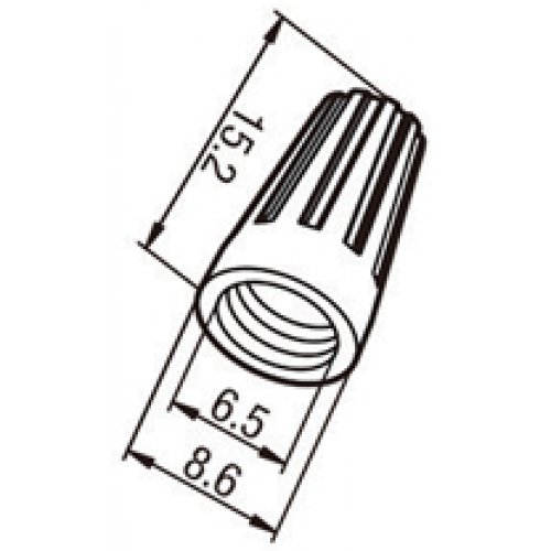 Τερματικά καλωδίων βιδωτά 2.5mm² P1 γκρι HVP