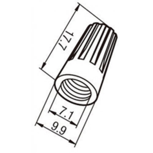 Τερματικά καλωδίων βιδωτά 2.5mm² P2 μπλε HVP