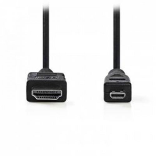 Καλώδιο HDMI αρσενικό -> HDMI micro αρσενικό + ethernet 2.0m CVGL34700BK20 Nedis