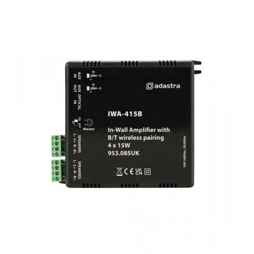 Ενισχυτής ήχου εντοιχισμένος 230VAC 4χ15W 2χLINE/Bluetooth IWA-415 953.085UK Adastra