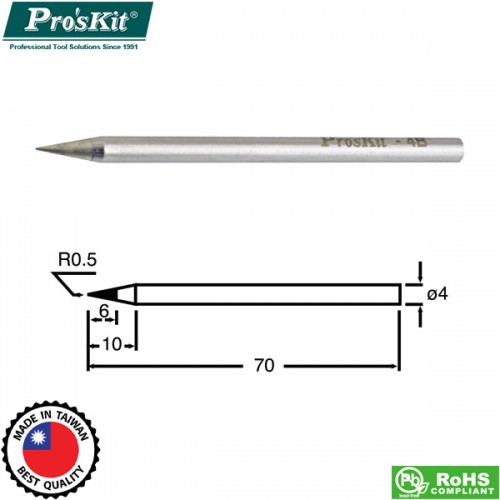 Μύτη κολλητηριού 0.5mm SI-S120T-4B για το κολλητήρι PK-S120NB-30-40 Pro'sKit