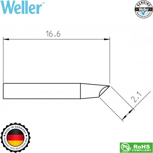 Μύτη κολλητηριού 0.2x0.1mm RTP 002S T0050103999 Weller