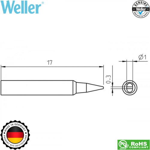 Μύτη κολλητηριού 1.0x0.3mm RTP 010S T0050104399 Weller