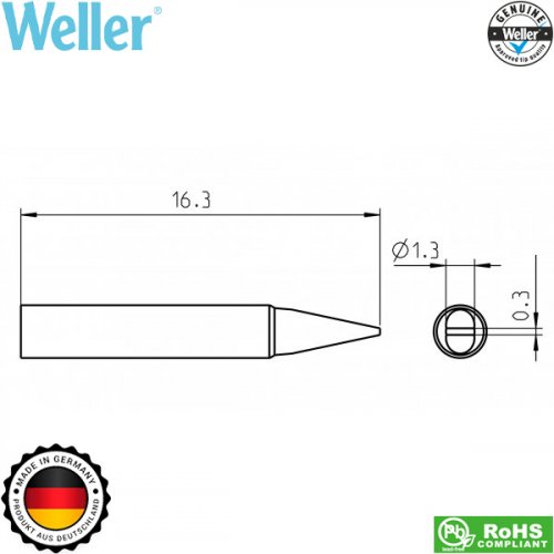 Μύτη κολλητηριού 1.3x0.3mm RTP 013S MS T0050102699 Weller