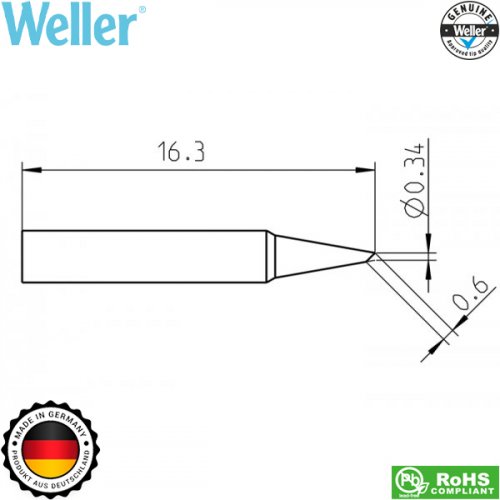 Μύτη κολλητηριού 0.4mm RTP 004B MS T0050101999 Weller