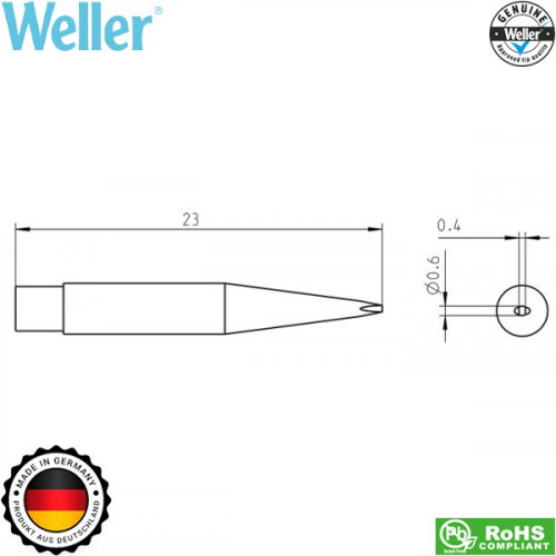 Μύτη κολλητηριού 0.6x0.4mm RTM 006S MS T0050100499 Weller