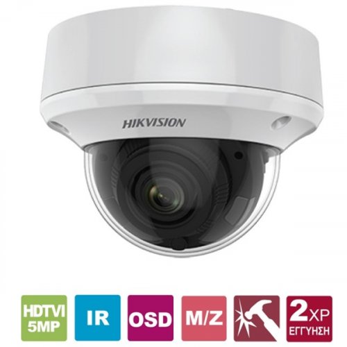 Κάμερα Dome IR 2.7~13.5mm IP67 Turbo-HD 5MP DS-2CE5AH8T-VPIT3Z Hikvision
