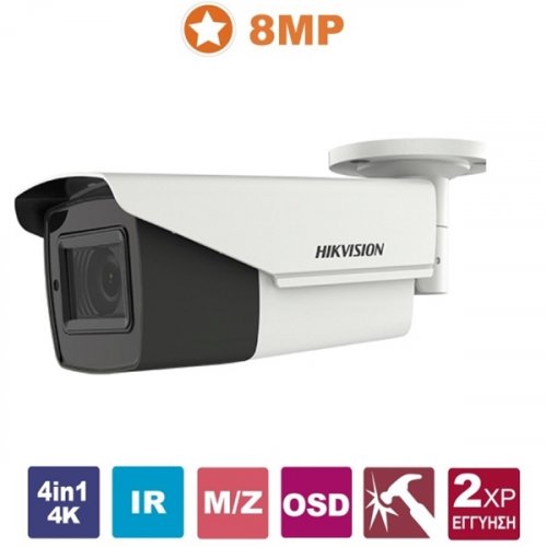 Κάμερα Bullet IR 2.7~13.5mm IP67 Turbo-HD 8MP (4K) DS-2CE19U1T-IT3ZF Hikvision