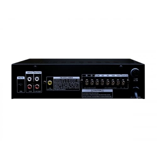 Ενισχυτής μικροφωνικός 12V + 230V 60W 100V  3xMIC/USB/Bluetooth TE-50AD AXD Sound