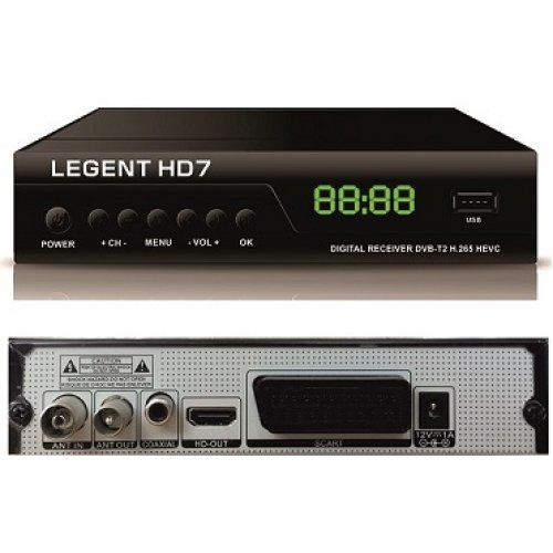 Δέκτης MPEG 4 DVB-T DVB-T2 επίγειος ψηφιακός HD7 LEGENT
