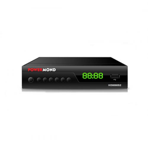 Δέκτης DVB-S/S2 FTA HD8080S2 HD με διπλό τηλεχειριστήριο POWERMOND