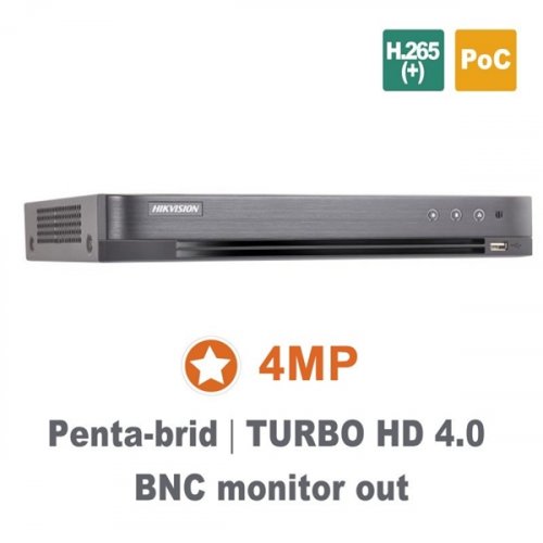 DVR 4 καναλιών Turbo-HD 4.0 4MP DS-7204HQHI-K1/P/A Hikvision
