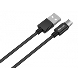 Καλώδιο φόρτισης & συχρονισμού USB A -> Type C 1m 2.4A μαύρο 8491 VT-5334 V-TAC