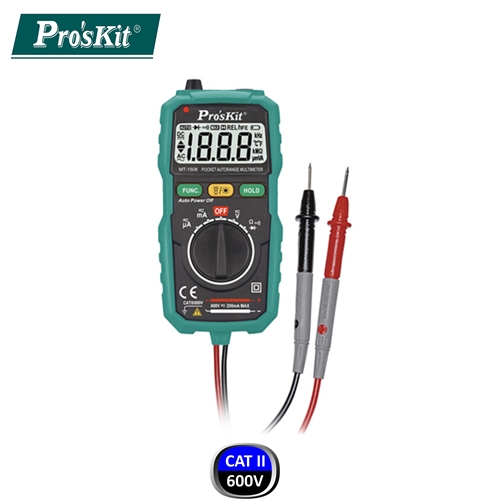 Πολύμετρο ψηφιακό τσέπης basic - buzzer - ανίχνευση αντίστασης autorange MT1508 Pro'skit