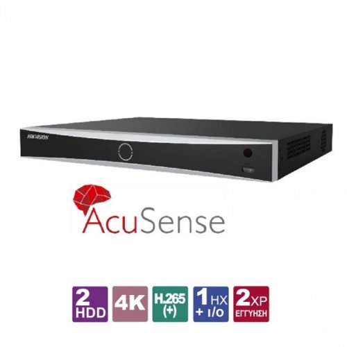 NVR 16 IP καναλιών 4K AcuSense DS-7616NXI-I2/4S Hikvision