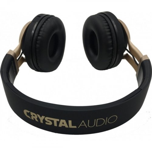 Ακουστικά κεφαλής ασύρματο Bluetooth μαύρο BT-01-KG CRYSTAL AUDIO