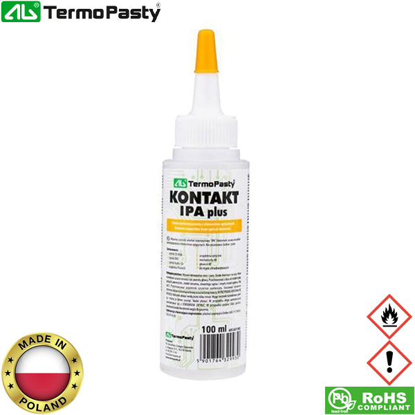 ART.AGT-002 AG TERMOPASTY - Alcool isopropylique, KONTAKT IPA Plus; 100ml;  liquide; incolore; IPA-100ML