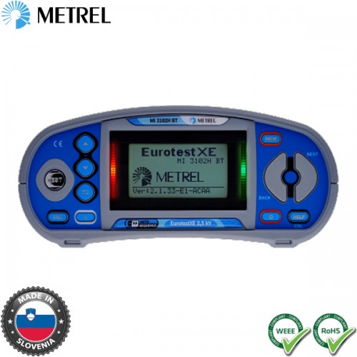 Γειωσόμετρο MI 3102H BT EurotestXE 2,5 kV Standard Set Metrel