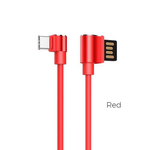 Καλώδιο φόρτισης & συγχρονισμού USB A -> Type C 1.2m full speed κόκκινο U37 Hoco