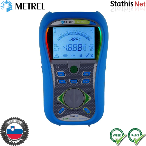 Tester μόνωσης / συνέχειας MI 3121H Smartec 2,5 kV Standard Set Metrel