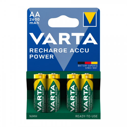 Μπαταρία επαναφορτιζόμενη 1,2V R06 AA 2600mAh BL4pcs Power 05716 VARTA