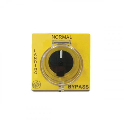 Εξάρτημα πλάκα 0-1-2 με bypass κίτρινο/μαύρο 84 x 84 KIT018PBYPB07 Giovenzana