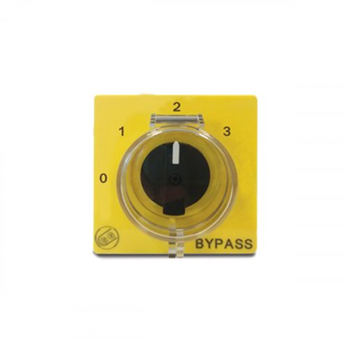 Εξάρτημα πλάκα 0-1-2 με bypass κίτρινο/μαύρο 84 x 84 KIT018PBYPB Giovenzana