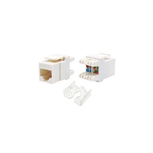Keystone Jack RJ45 CAT5e UTP krone πρίζα λευκή για patch Panel KJ5-06 SUT