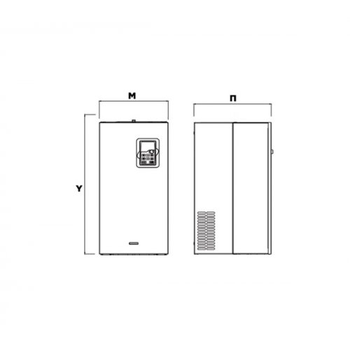 Inverter ισχύος ρυθμιστής στροφών 3Φ in 400V -> out 400V 4KW GD20 INVT