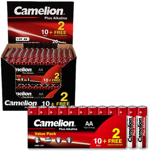 Μπαταρία αλκαλική LR06-SP12 AA BL12pcs Plus Camelion
